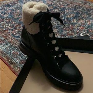 Kenneth Cole Black Rhode Lace Up Boot